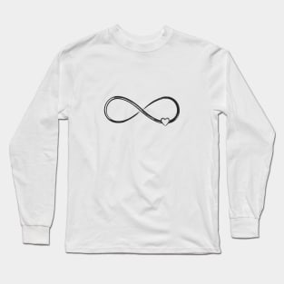 Infinity Heart Sign Symbol Gift Idea Long Sleeve T-Shirt